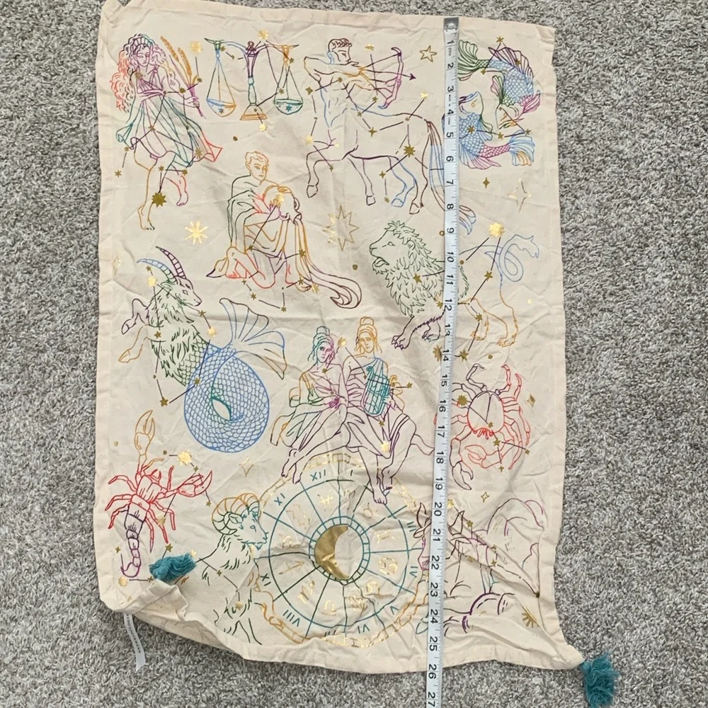 Anthropologie Zodiac Graphics Tapestry Wall Hanging